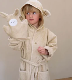 Fabelab Badehandske - 2-pak - Kanin - Old Rose