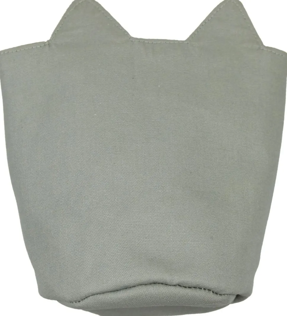 Fabelab Opbevaringspose - 16x10 - Cuddly Cat - Mørkegrå