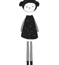 Fabelab Wallstickers - Dreamy Friend Sheep - Sort m. Får