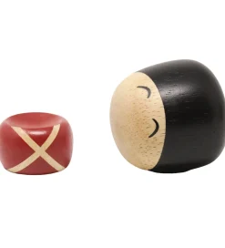 FableWood Garder - Christian - 6 cm - Natur/Rød/Sort