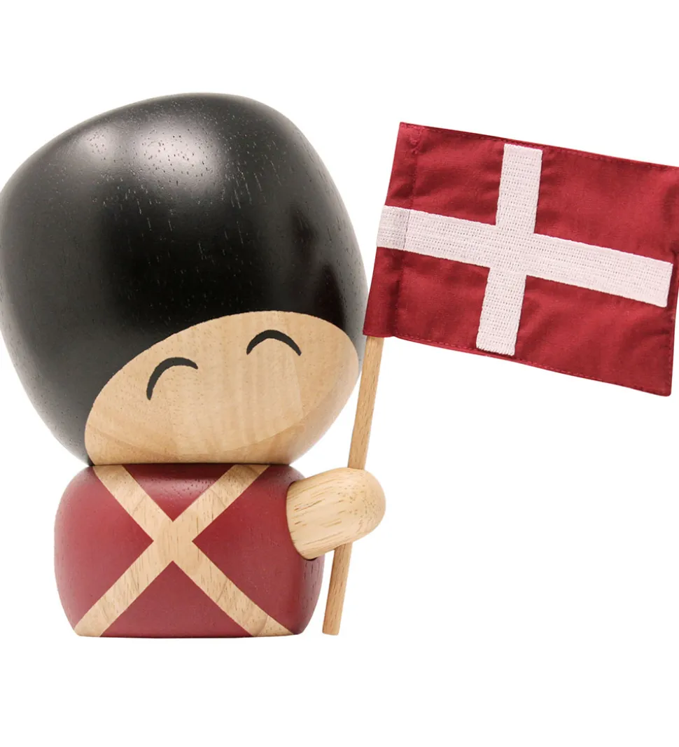 FableWood Garder - Valdemar - 17 cm - Natur/Rød/Sort