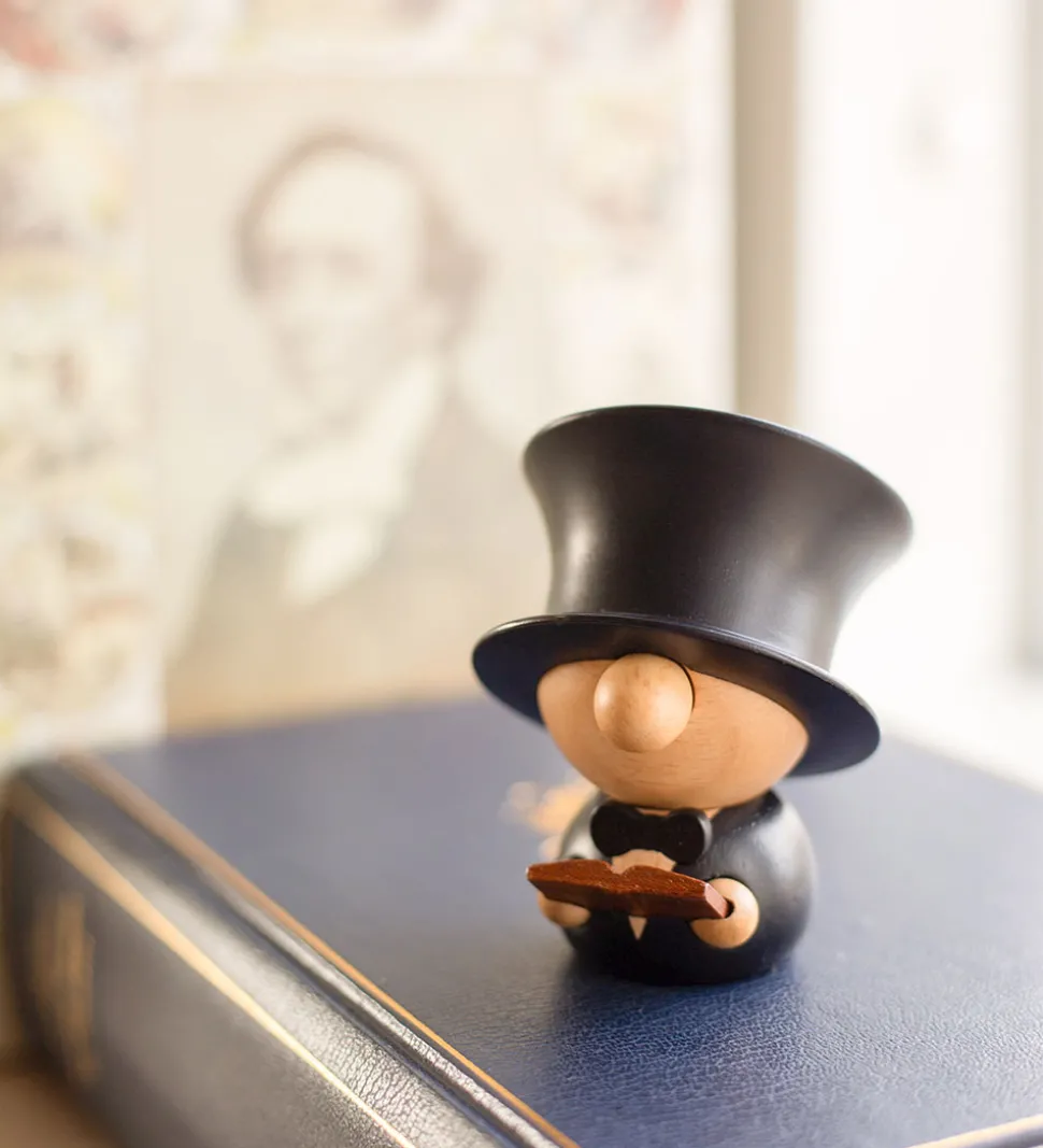 FableWood H.C. Andersen - 8 cm - Natur/Sort