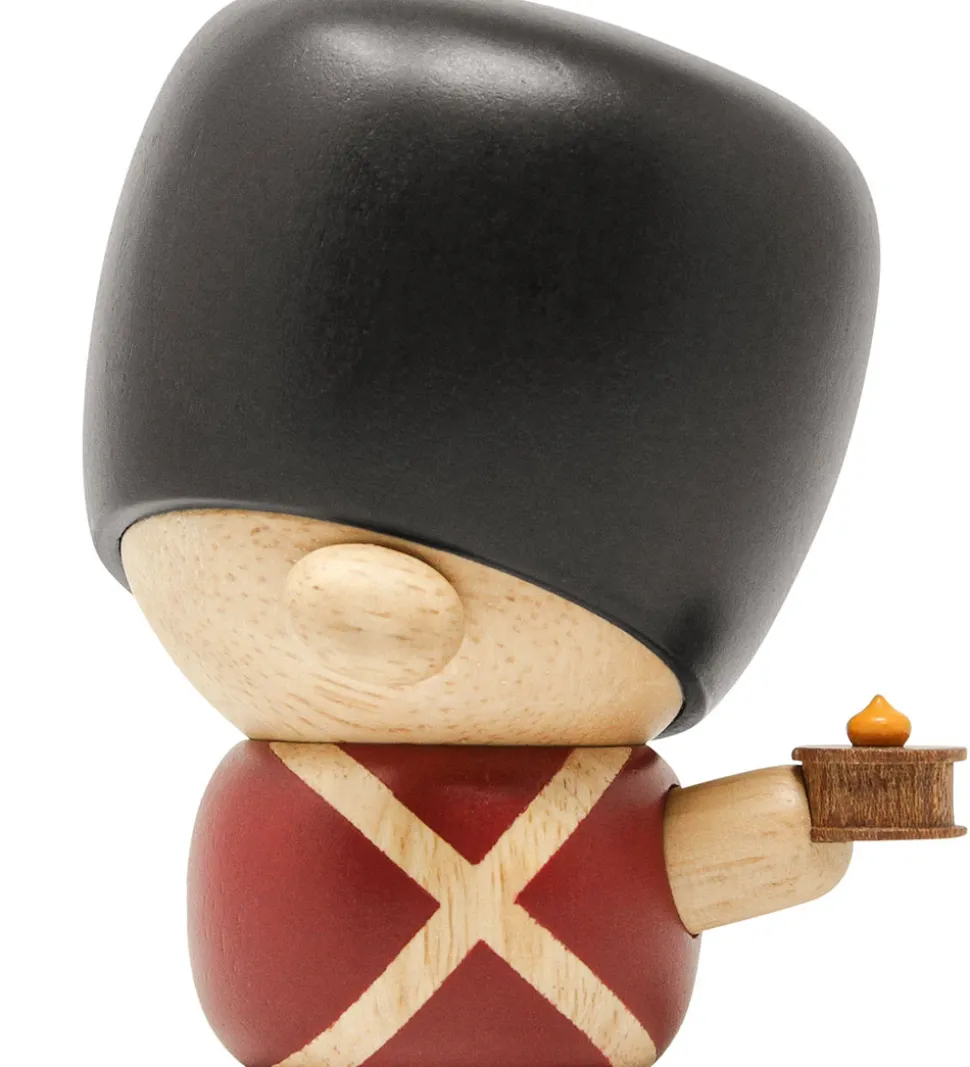 FableWood H.C. Andersen - Fyrtøjet - 8 cm - Natur/Rød/Sort