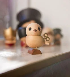 FableWood H.C. Andersen - Nattergalen - 8 cm - Natur/Guld