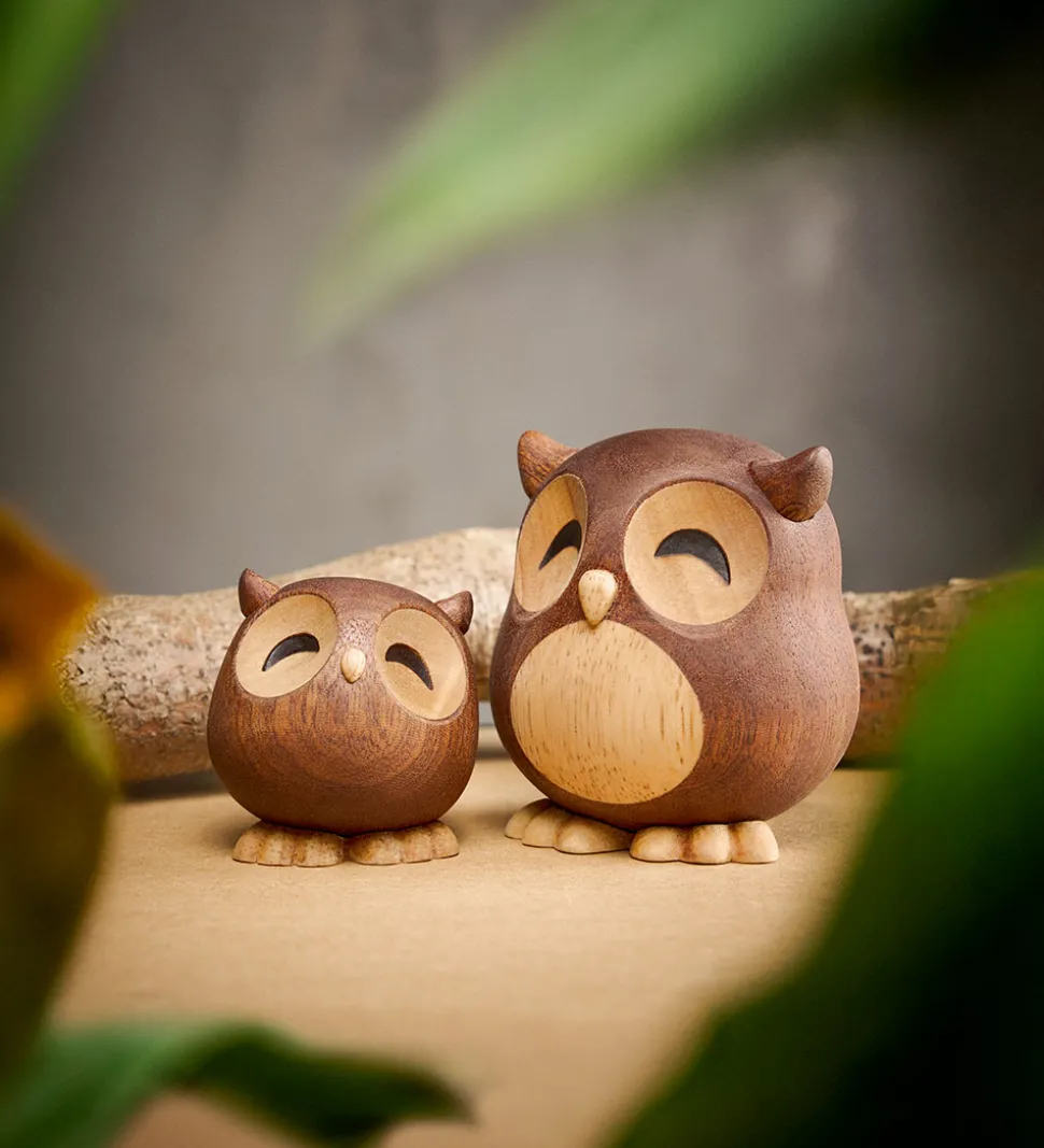FableWood Lille Ugle - Sofia - 6 cm - Natur