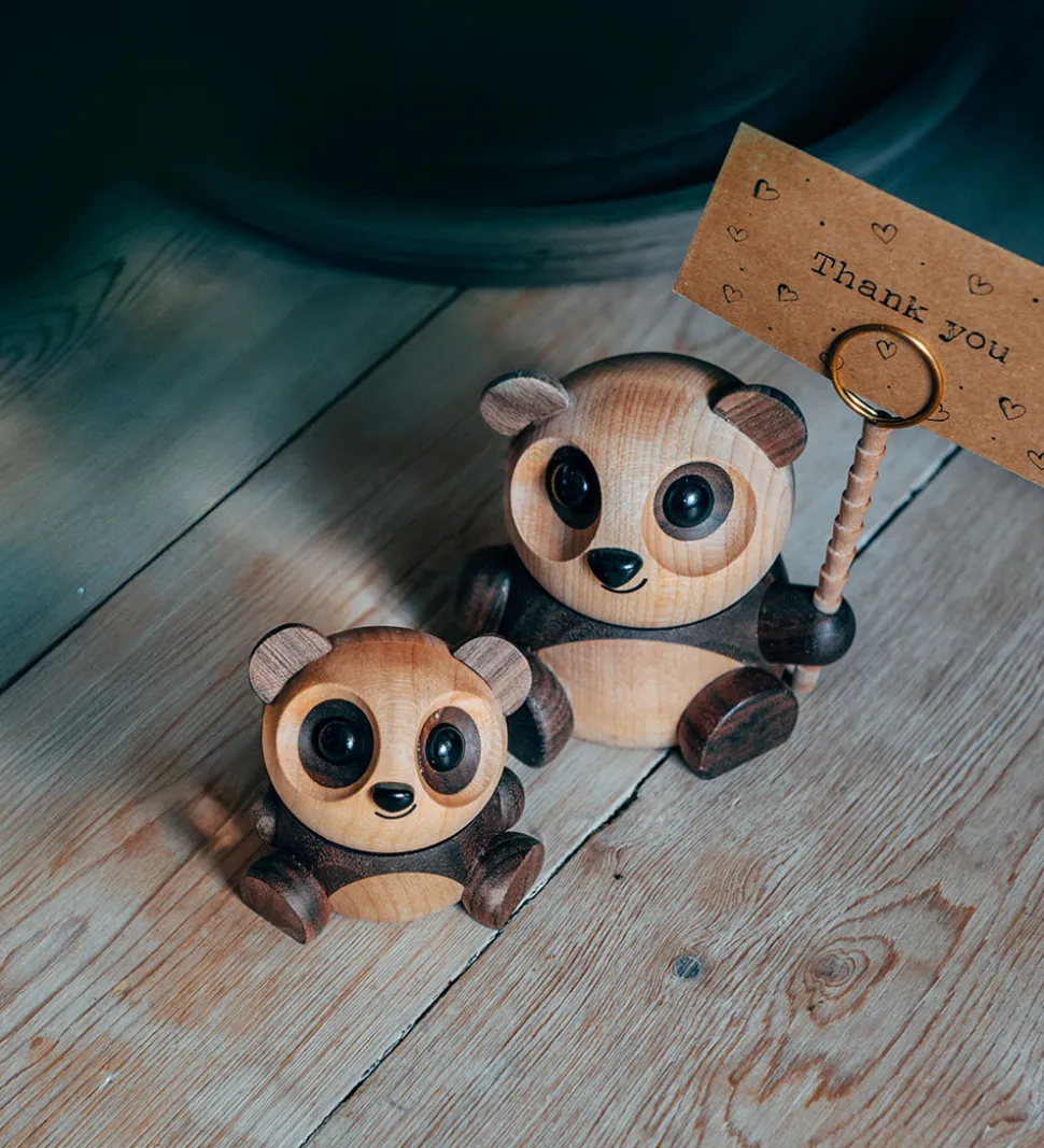 FableWood Panda - Pom Pom - 6 cm - Natur