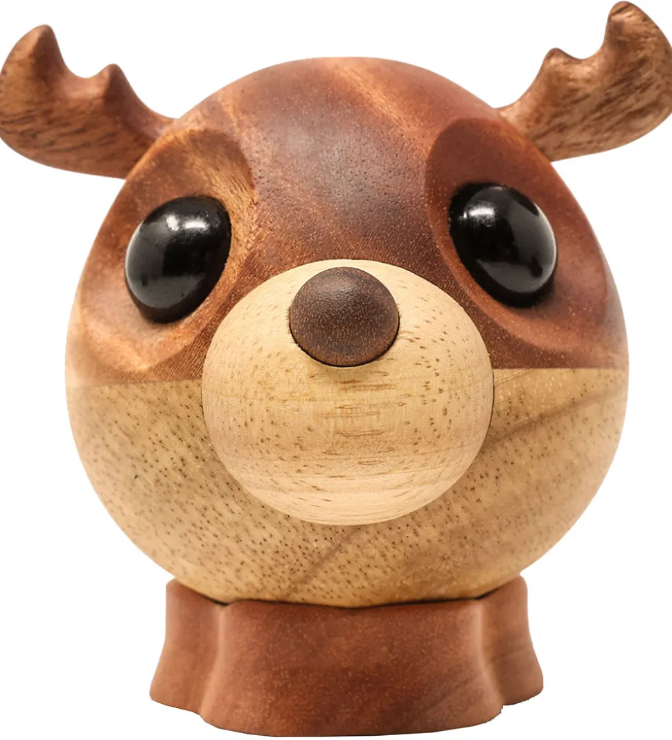 FableWood Pick-Me-Up Rensdyr - Svend - 12 cm - Natur