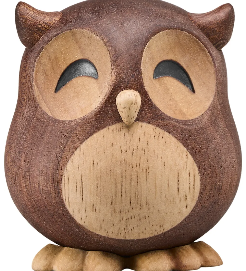 FableWood Stor Ugle - Villum - 8 cm - Natur