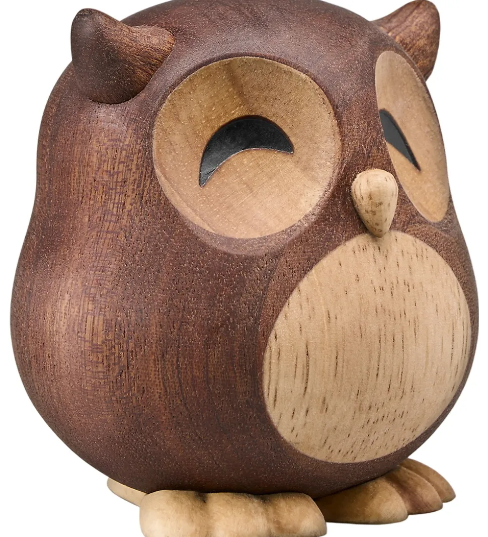 FableWood Stor Ugle - Villum - 8 cm - Natur