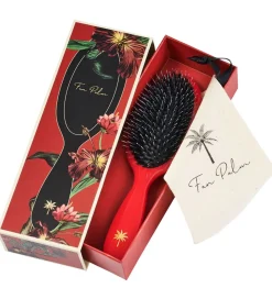 Fan Palm Hårbørste - Medium - Red Poppy