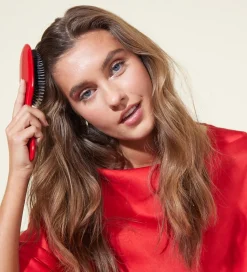 Fan Palm Hårbørste - Medium - Red Poppy