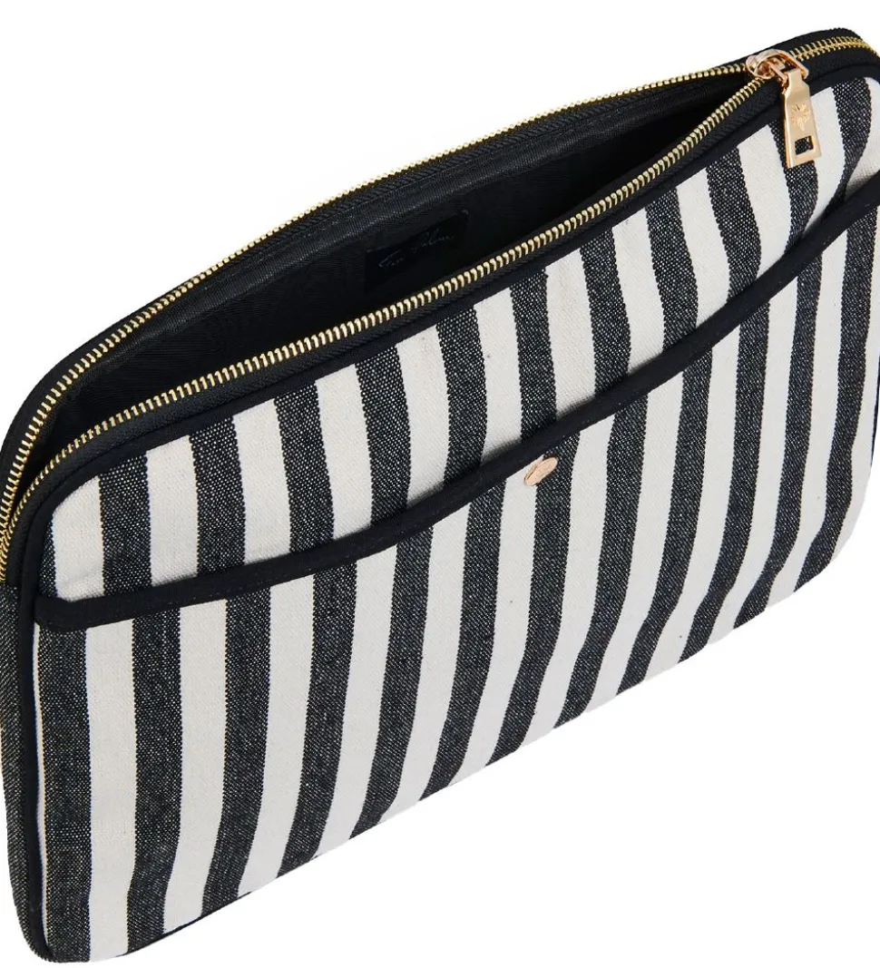 Fan Palm Sleeve - Strib - Cotton Stripe