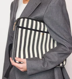 Fan Palm Sleeve - Strib - Cotton Stripe