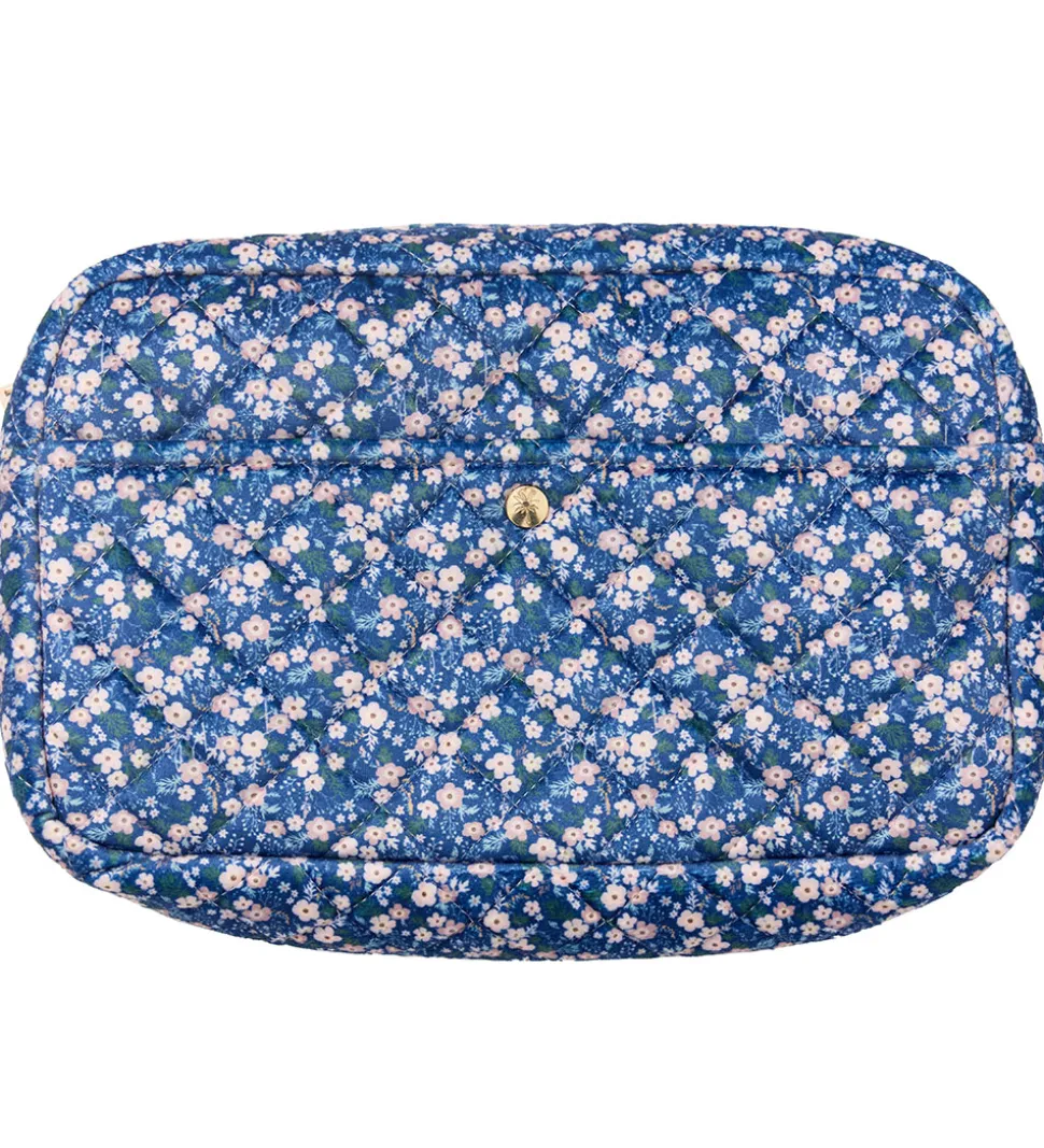 Fan Palm Toilettaske - Large - Blue Blossom