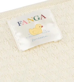 Fanga Fontana Babytæppe - 70x70 - Venti Ponintelle - Hvid