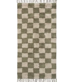 Ferm Living Gulvtæppe - Mara - 80x150 cm - Elm Green/Warm Sand