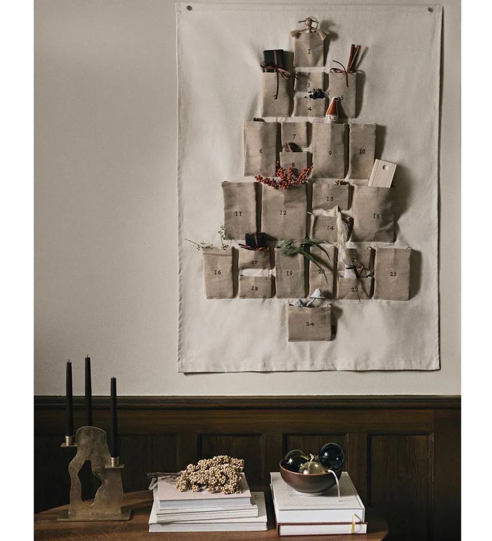 Ferm Living Julekalender - Pine - Maxi - Natural