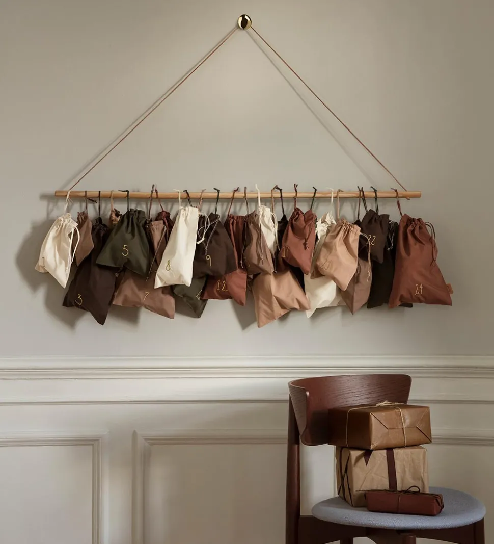 Ferm Living Julekalender - 24 bags - 100 cm - Multi