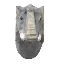 ferm Living Knage - Håndskåret Træ - 9,5x9,5x5 cm - Elefant