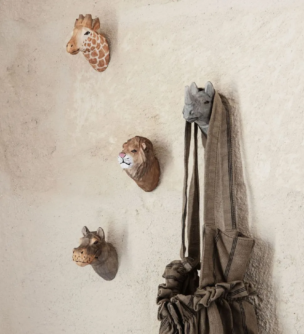 ferm Living Knage - 9,5x9,5x5 cm - Håndskåret Træ - Flodhest