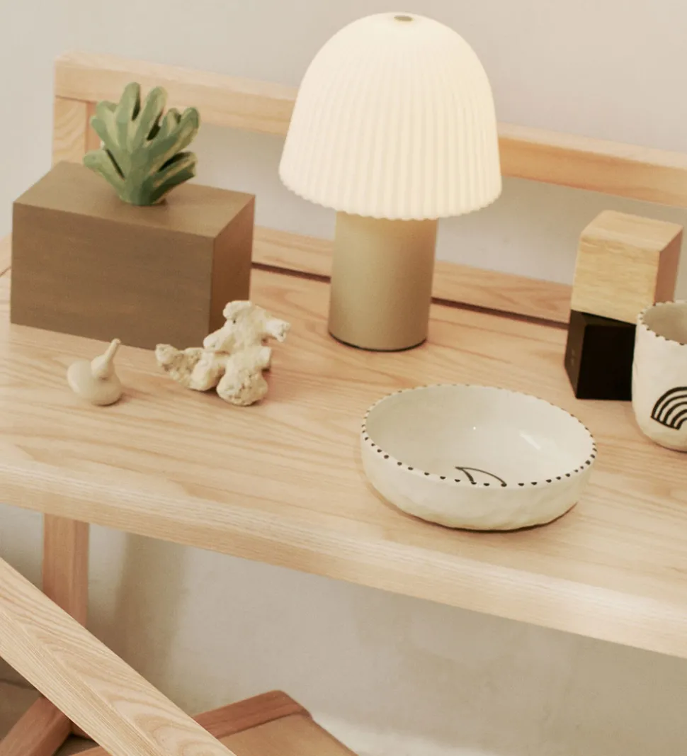 Ferm Living Lampe - Bærbar - Cashmere/Hvid