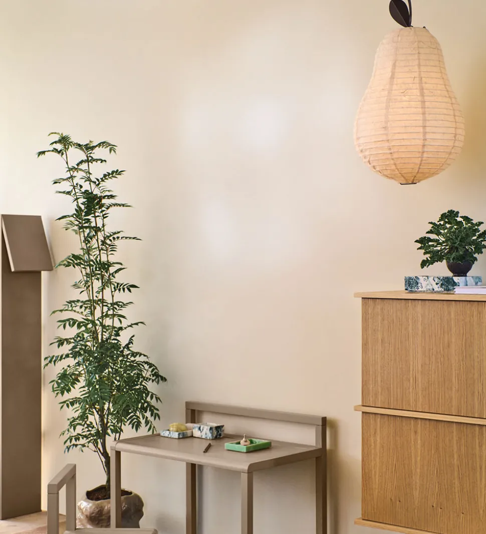 Ferm Living Lampeskærm - Pear - 37x62,7 cm - Natural