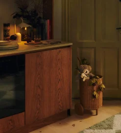 Ferm Living Opbevaringskurv - Rattan - Tukki Trolley - Natural