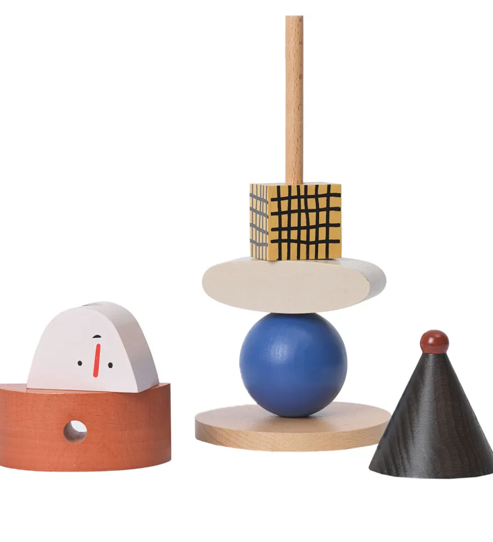 Ferm Living Stablelegetøj - Figure Stacking Blocks - Multi