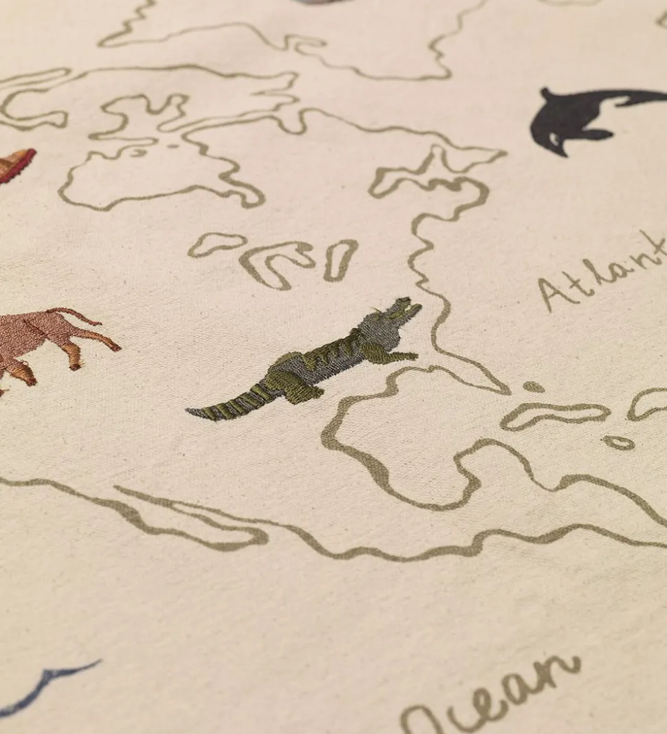 Ferm Living Vægophæng - The World Textile Map - Off White