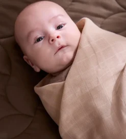 Filibabba Babysvøb - Musselin - 120x120 cm - Warm Grey