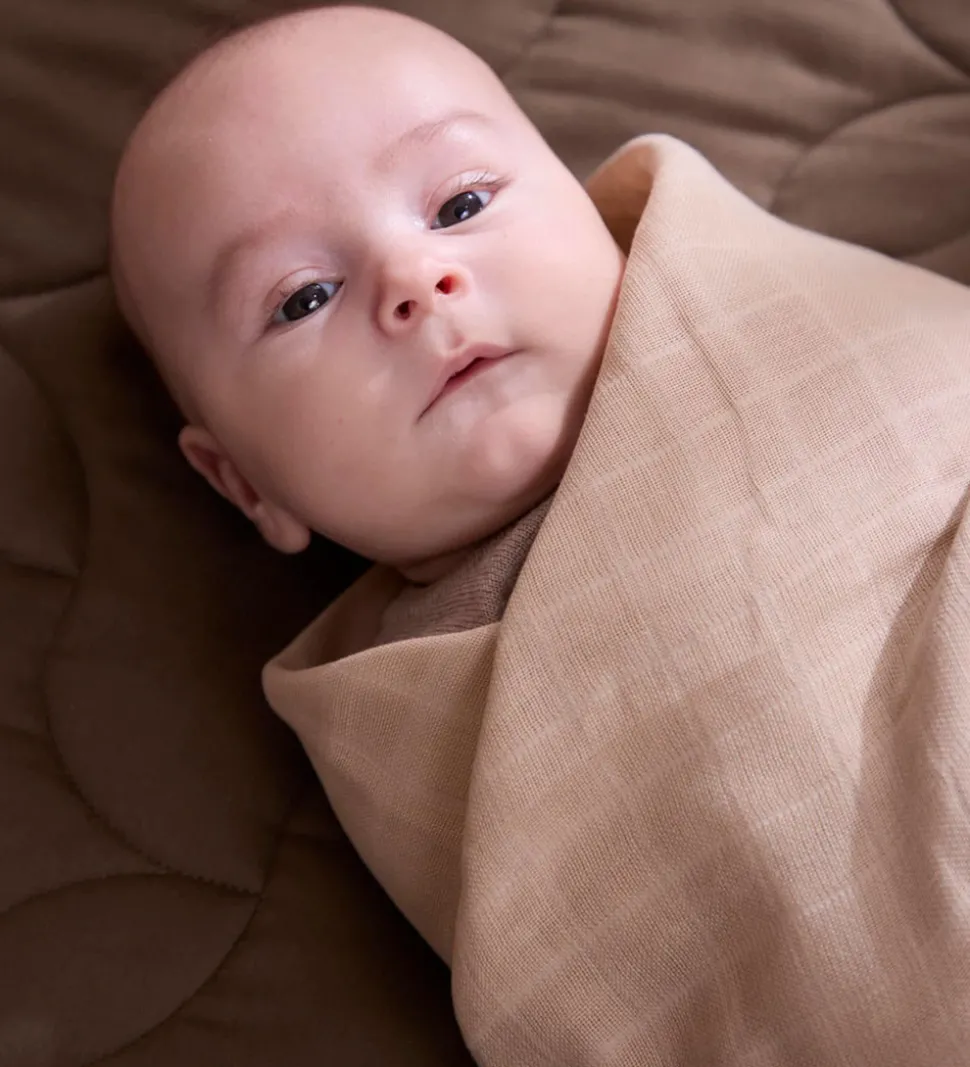 Filibabba Babysvøb - Musselin - 120x120 cm - Warm Grey