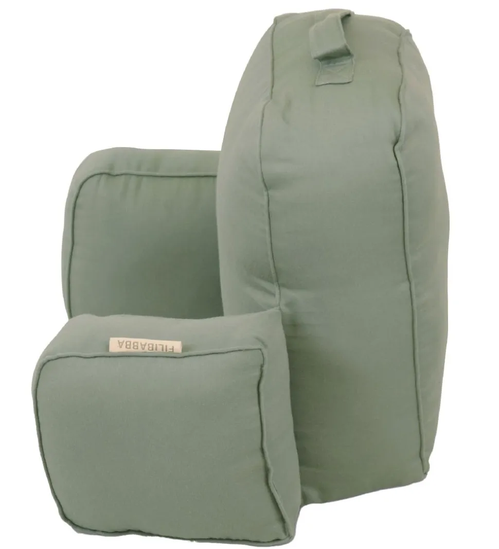 Filibabba Barnevognspude - Gry - Moss Green