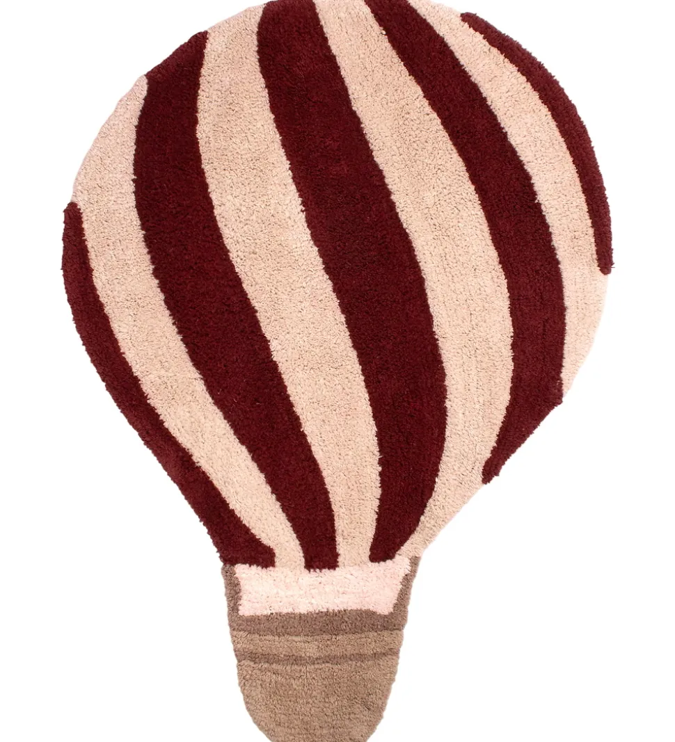 Filibabba Gulvtæppe - Luftballon - 71x100 cm - Deeply Red