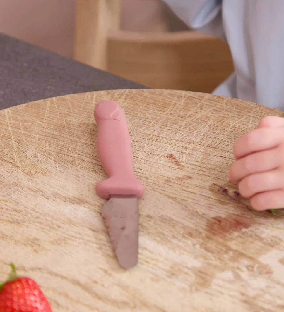 Filibabba Knivsæt Til Børn - 2-pak - Warm Grey/Rose