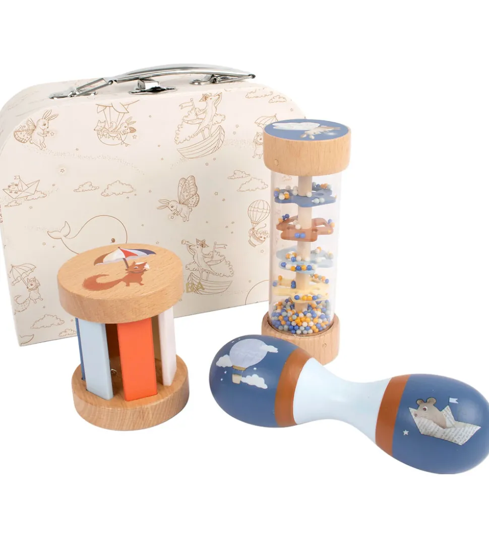 Filibabba Legekuffert - Mit Første Sanselegetøj I Træ