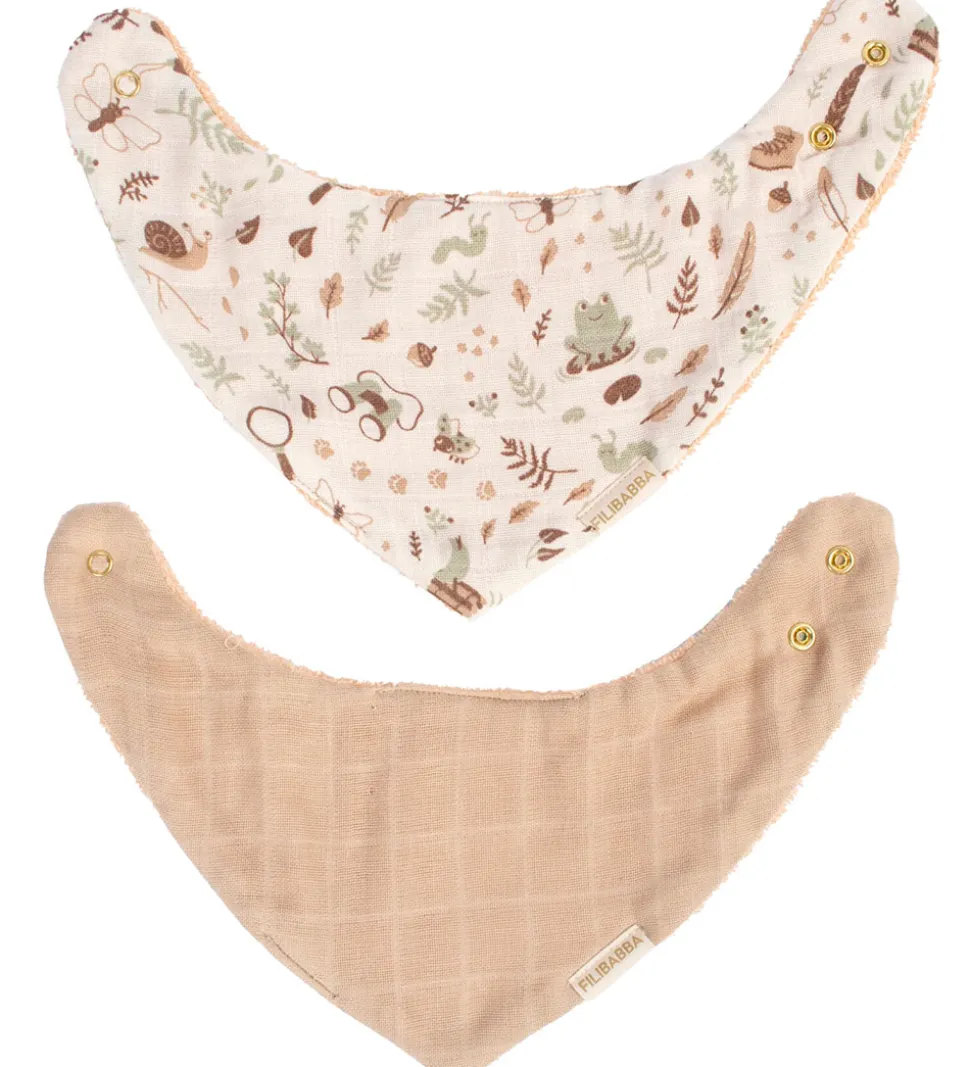 Filibabba Savlesmække - Musselin/Frotté - 2-pak - Little Wonders