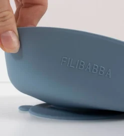 Filibabba Skål - 2-pak - Silikone - Powder Blue