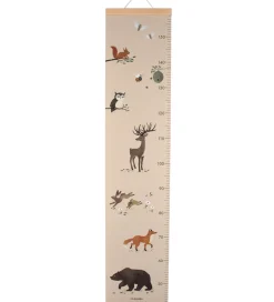 Filibabba Vægdekoration - Højdemåler - Skovens dyr