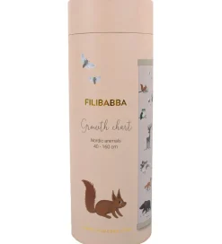 Filibabba Vægdekoration - Højdemåler - Skovens dyr