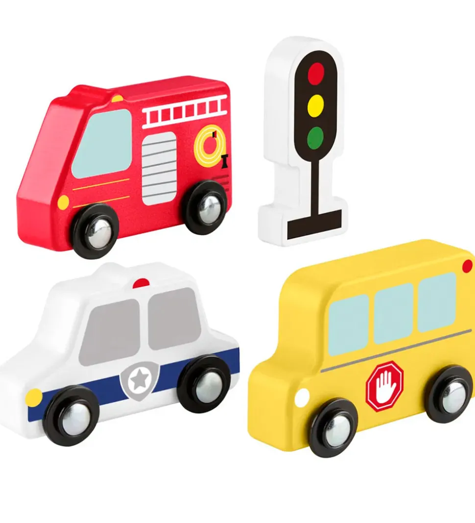 Fisher Price Biler - Træ - Små Køretøjer