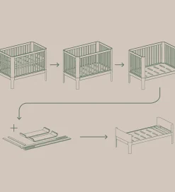 Flexa Ombygningssæt til Juniorseng - Nova - Egetræ