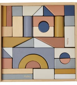 Flexa Træklodser - Play - 36 Dele - Multi