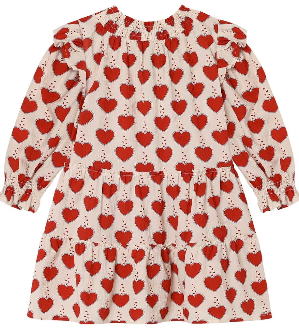 Fliink Kjole - Winter Heart - Sandshell AOP