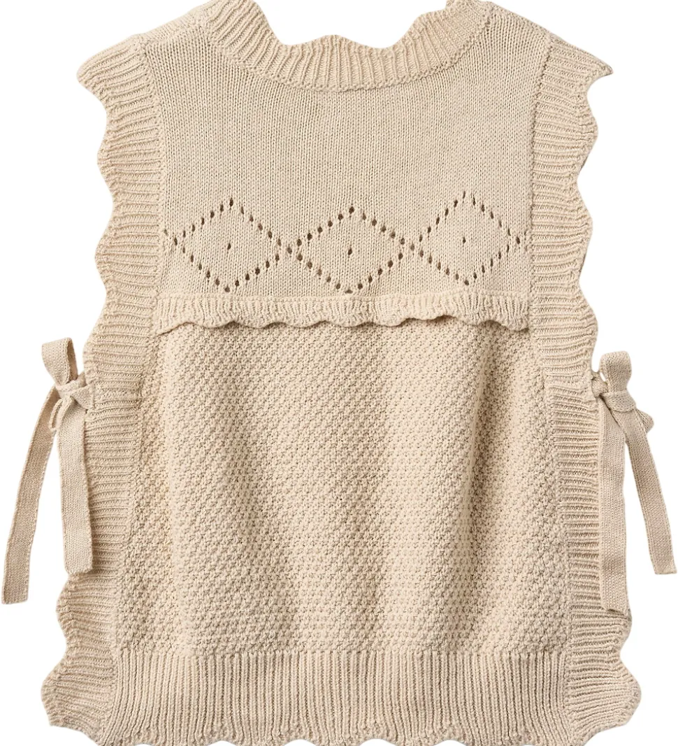 Fliink Vest - Strik - Lovely - Sandshell