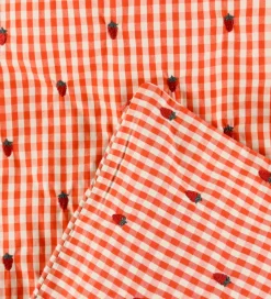 Flöss Sengetøj - Baby - Molly - Berry Gingham