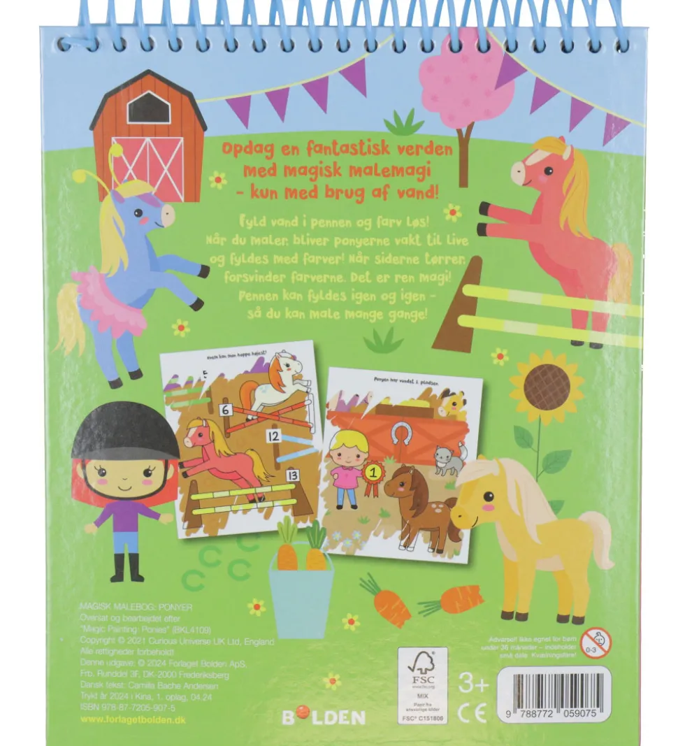 Forlaget Bolden Magisk Malebog - Ponyer