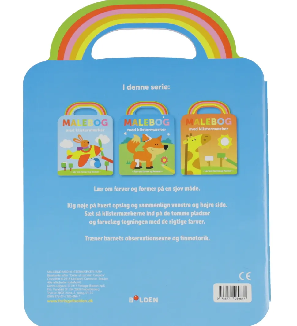 Forlaget Bolden Malebog m. Klistermærker - Ræv