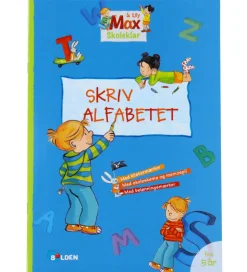 Forlaget Bolden Opgavebog - Skoleklar: Skriv Alfabet - Dansk
