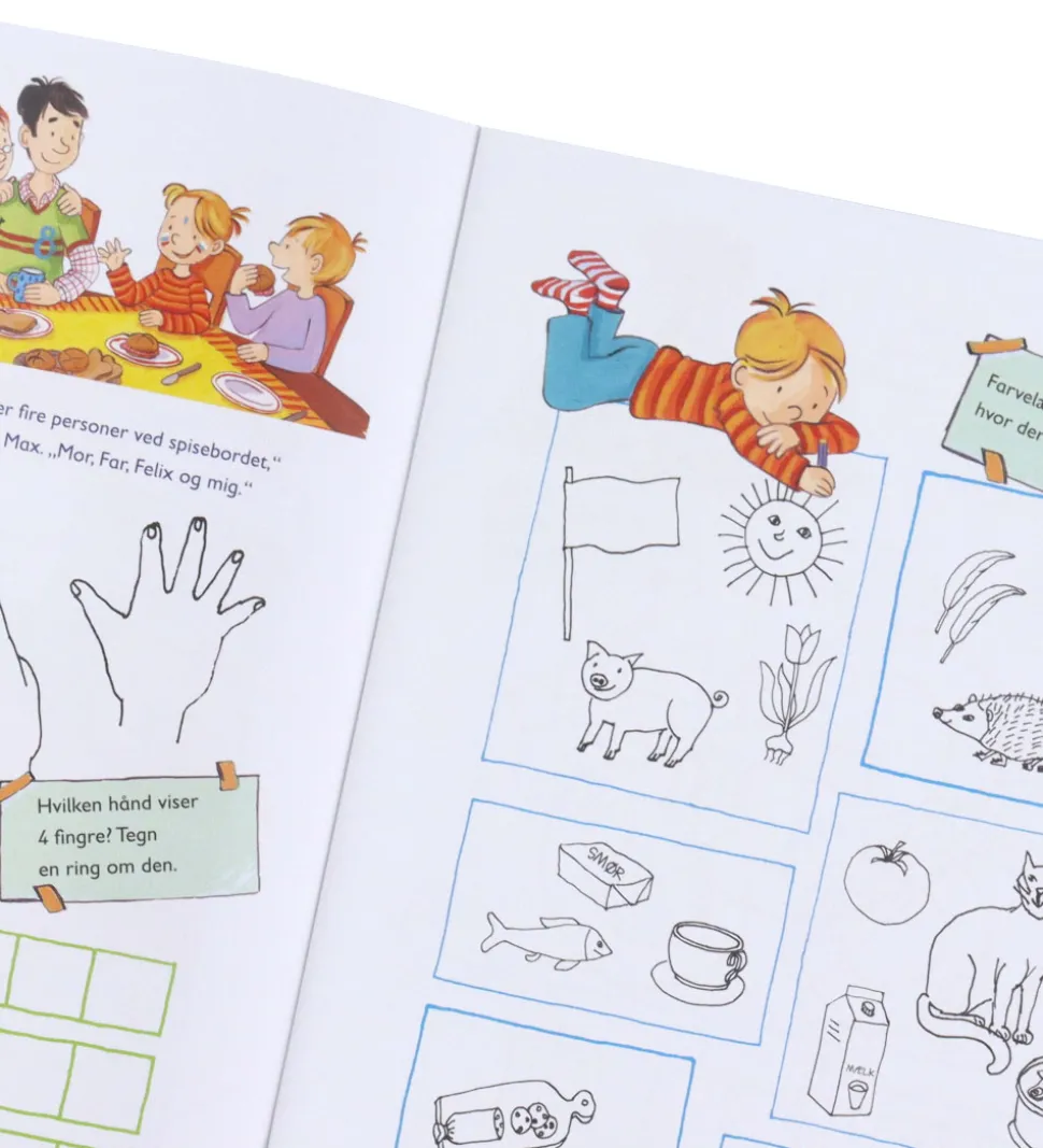 Forlaget Bolden Opgavebog - Skoleklar: Tallene 1-10 - Dansk