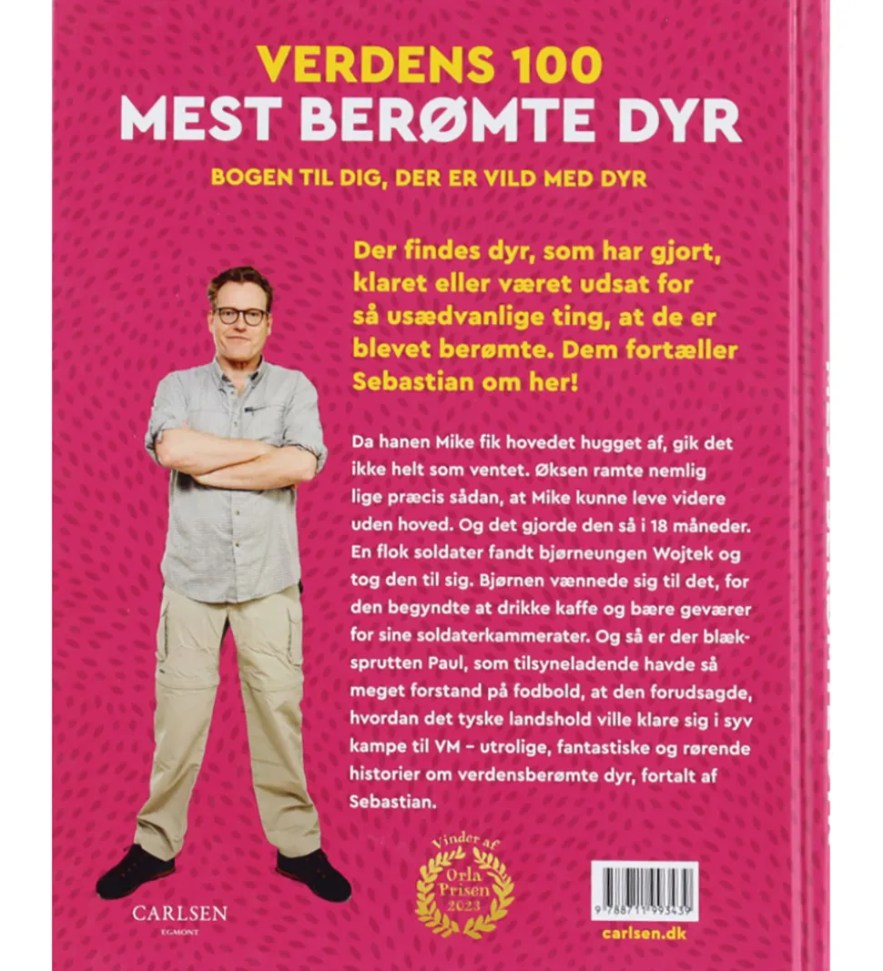 Forlaget Carlsen Bog - Verdens 100 Mest Berømte Dyr - DA